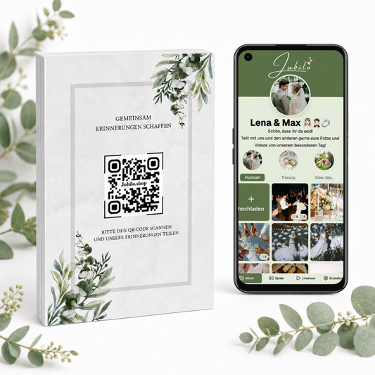Wedding Photo App + 25 Table Cards