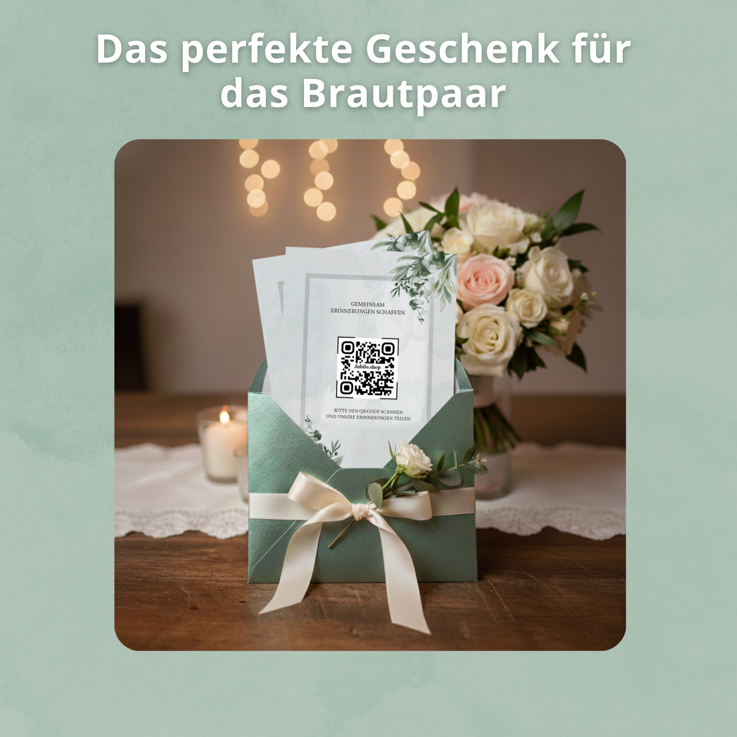 Hochzeits Fotoapp + 25 Tischkarten