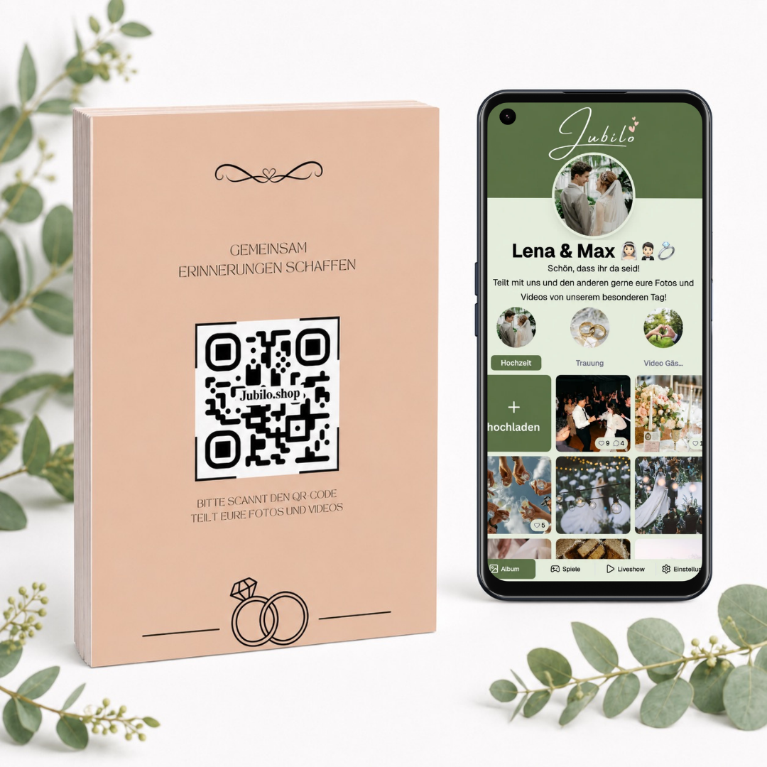 Wedding Photo App + 25 Table Cards