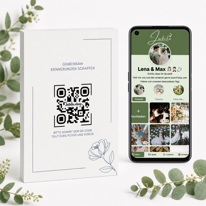 Wedding Photo App + 25 Table Cards