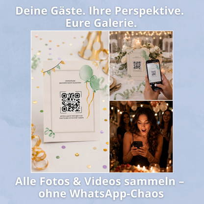 Babyshower Fotoapp + 25 Tischkarten (geschenkt)